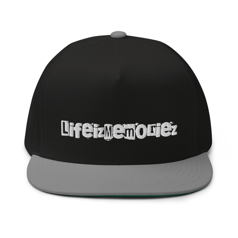 Devon Jackson "LifeIzMemoriez" Hat, White Logo on MILLIONS Devon Jackson "LifeIzMemoriez" Hat, White Logo
