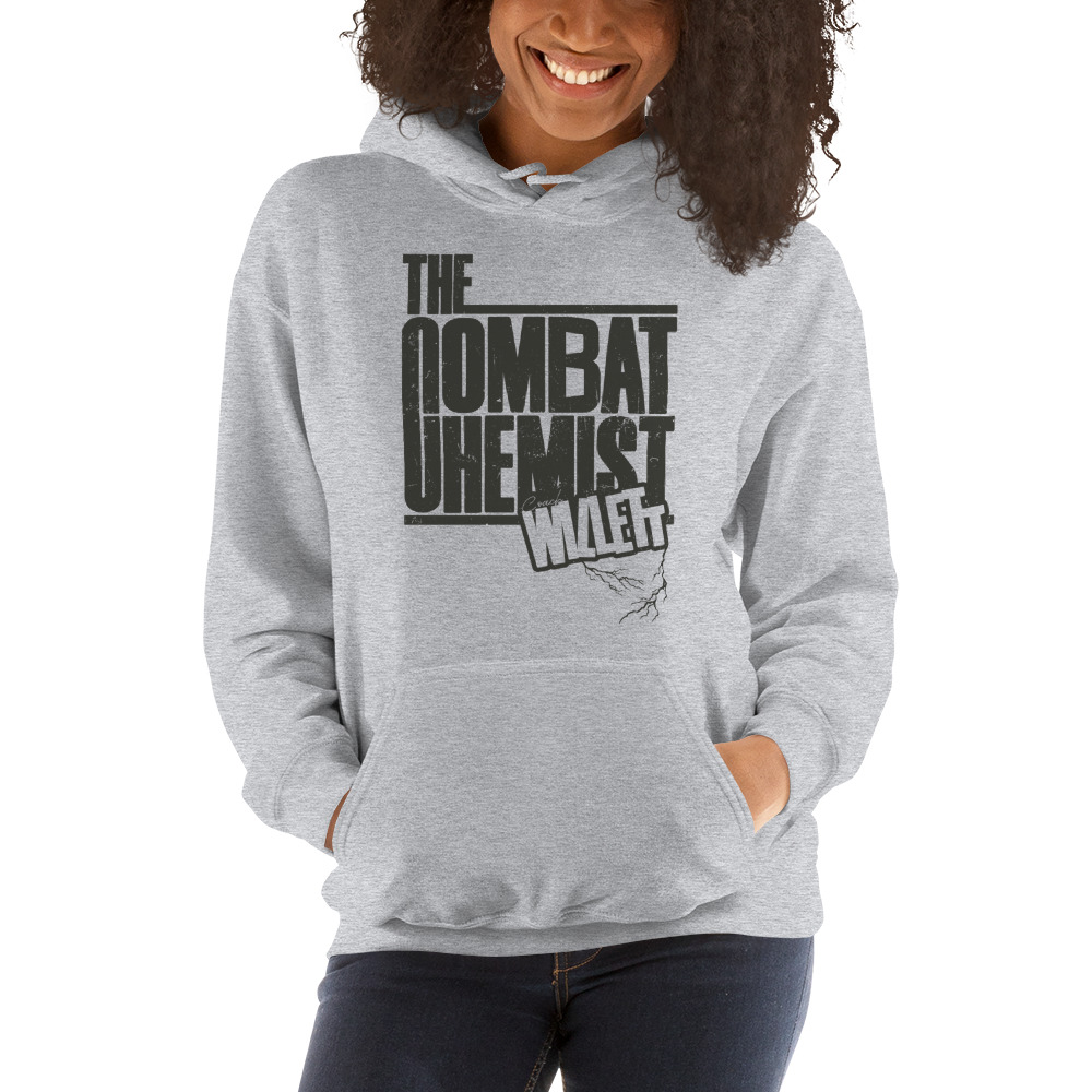 The Combat Chemist Willet Unisex Hoodie on MILLIONS The Combat Chemist Willet Unisex Hoodie