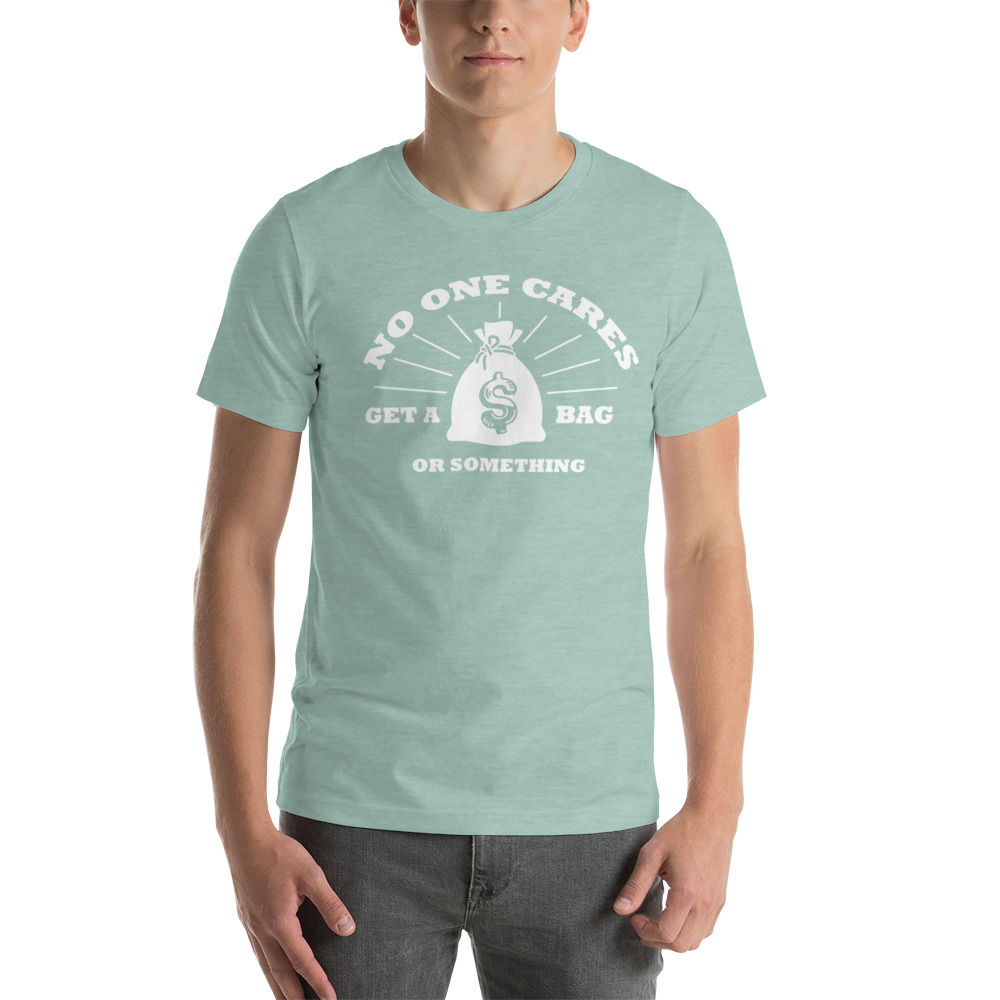 No One Cares by Jackson Pruitt, White Logo
