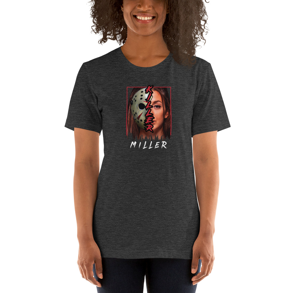 Killer Masked Miller by Juliana Miller Unisex T-Shirt, Light Logo