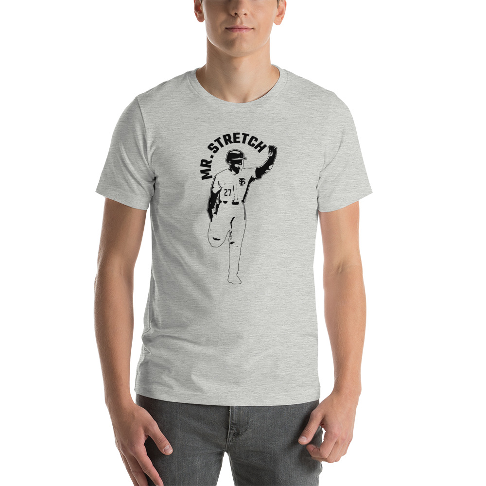 Mr.Stretch by DeAmez Ross Unisex T-Shirt, Black Logo