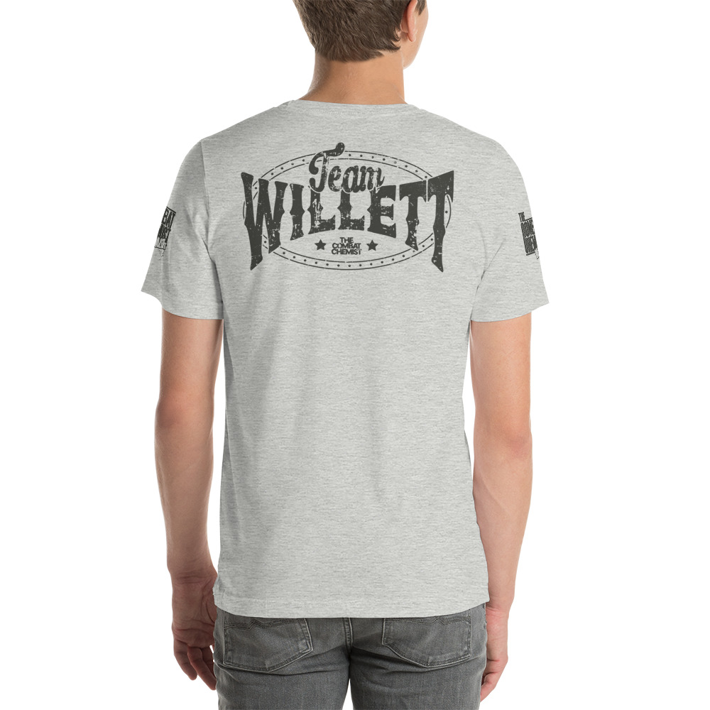 Chemist Premium by Willett Boxing Coach Unisex T-Shirt (orange logo) on MILLIONS Chemist Premium by Willett Boxing Coach Unisex T-Shirt (orange logo)