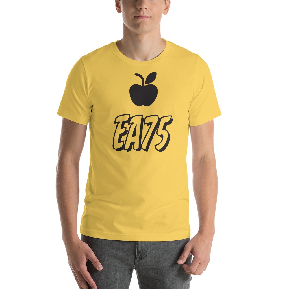 EA75 by Eleasah Anderson T-shirt, Black Logo