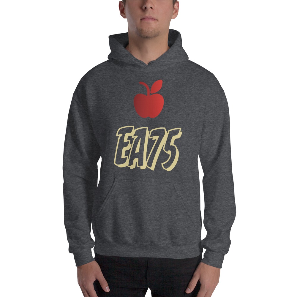 EA75 by Eleasah Anderson Hoodie, Red Logo