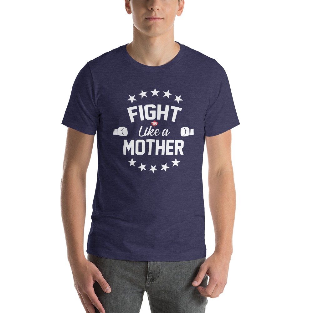 Fight Like A Mother by dy Bujold, T-Shirt, White Logo