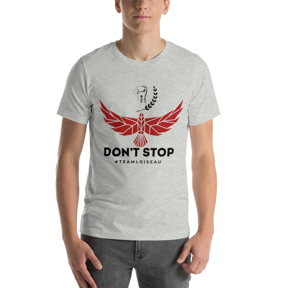 Don't Stop by Zacharie Loiseau T-Shirt, Dark Logo