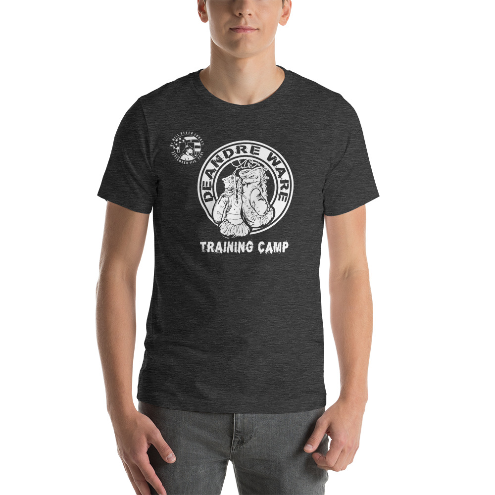 Deandre Ware "Training Camp" Shirt, White Logo on MILLIONS Deandre Ware "Training Camp" Shirt, White Logo