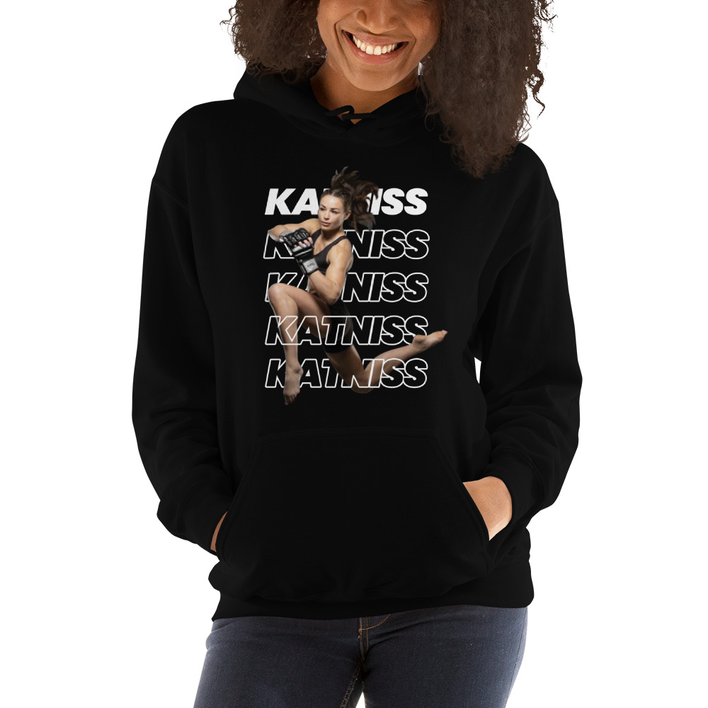 "Katniss" by Kaytlin Neil Black Hoodie