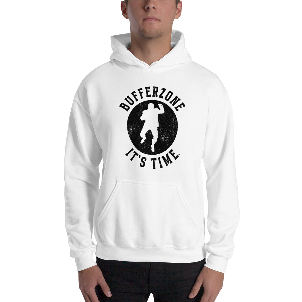 BufferZone by Bruce Buffer Unisex Hoodie, Black Logo