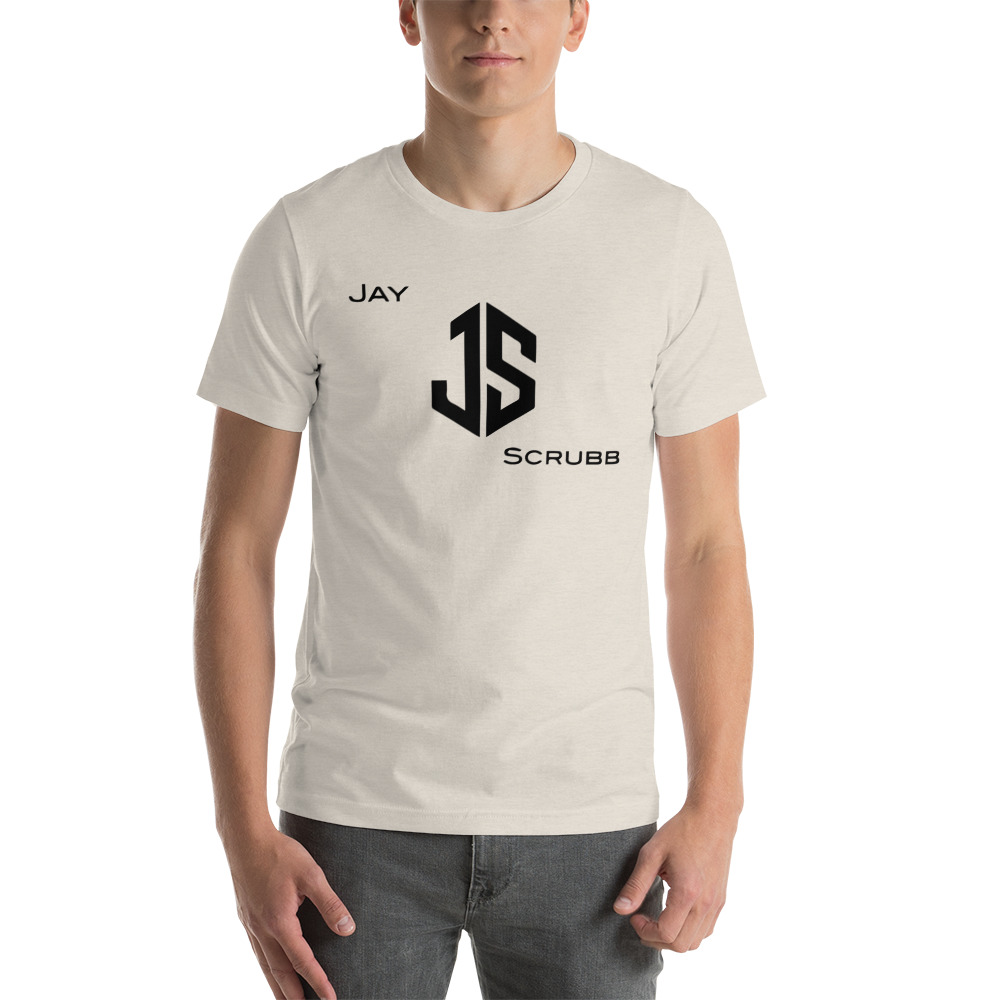 "JS" by Jay Scrubb Shirt, Dark Logo