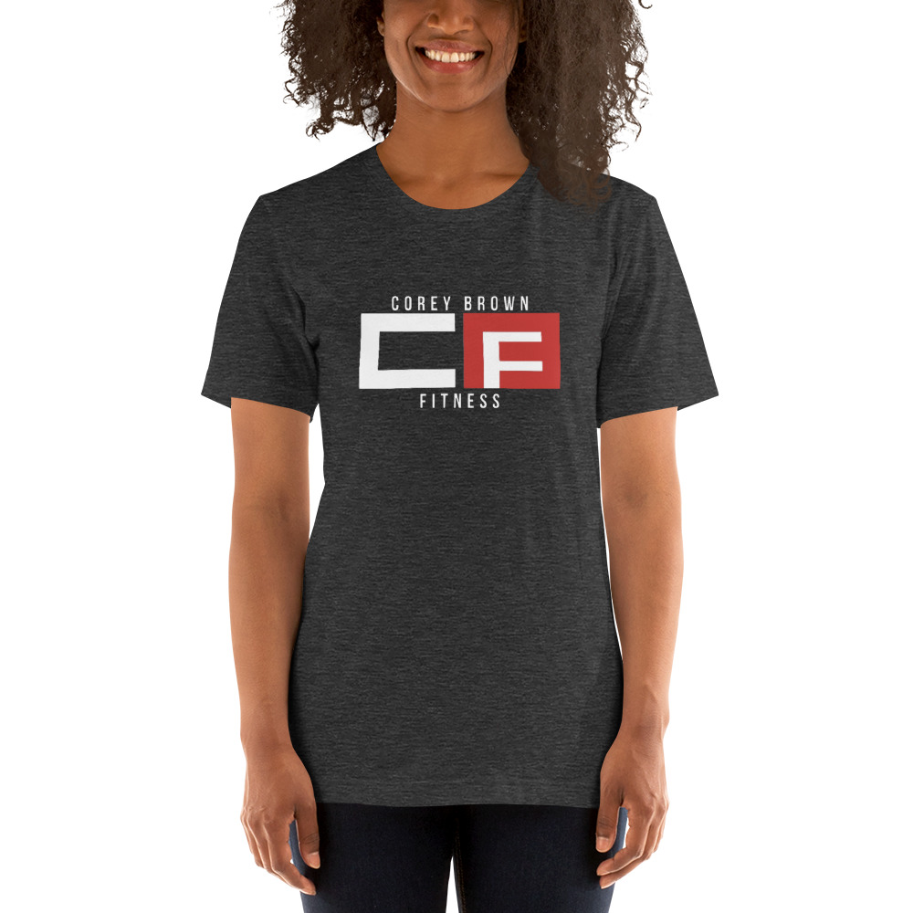 CB Fitness by Corey Brown Jr T-Shirt, Light Logo