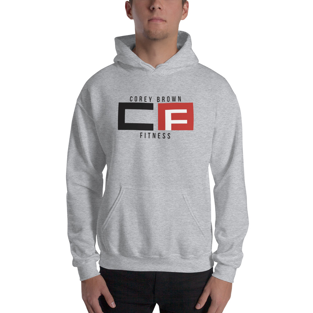 CB Fitness by Corey Brown Jr Unisex Hoodie, Dark Logo