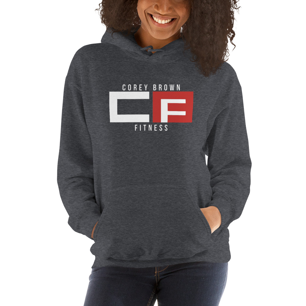 CB Fitness by Corey Brown Jr Unisex Hoodie, Light Logo