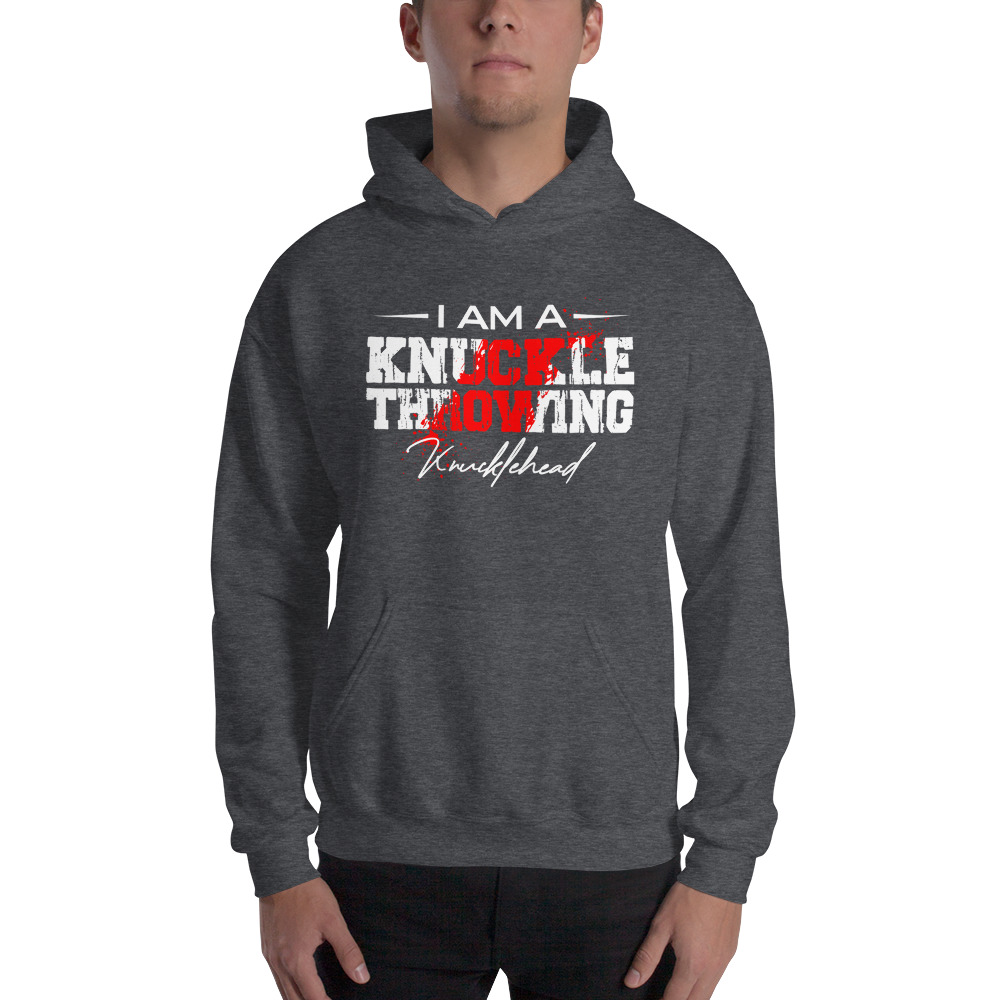 Knucklehead   by Chevvy Bridges Unisex Hoodie, Light Logo