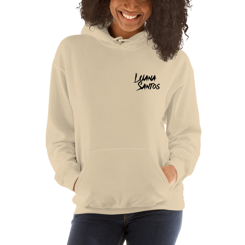 Luana Santos Hoodie Dark Logo
