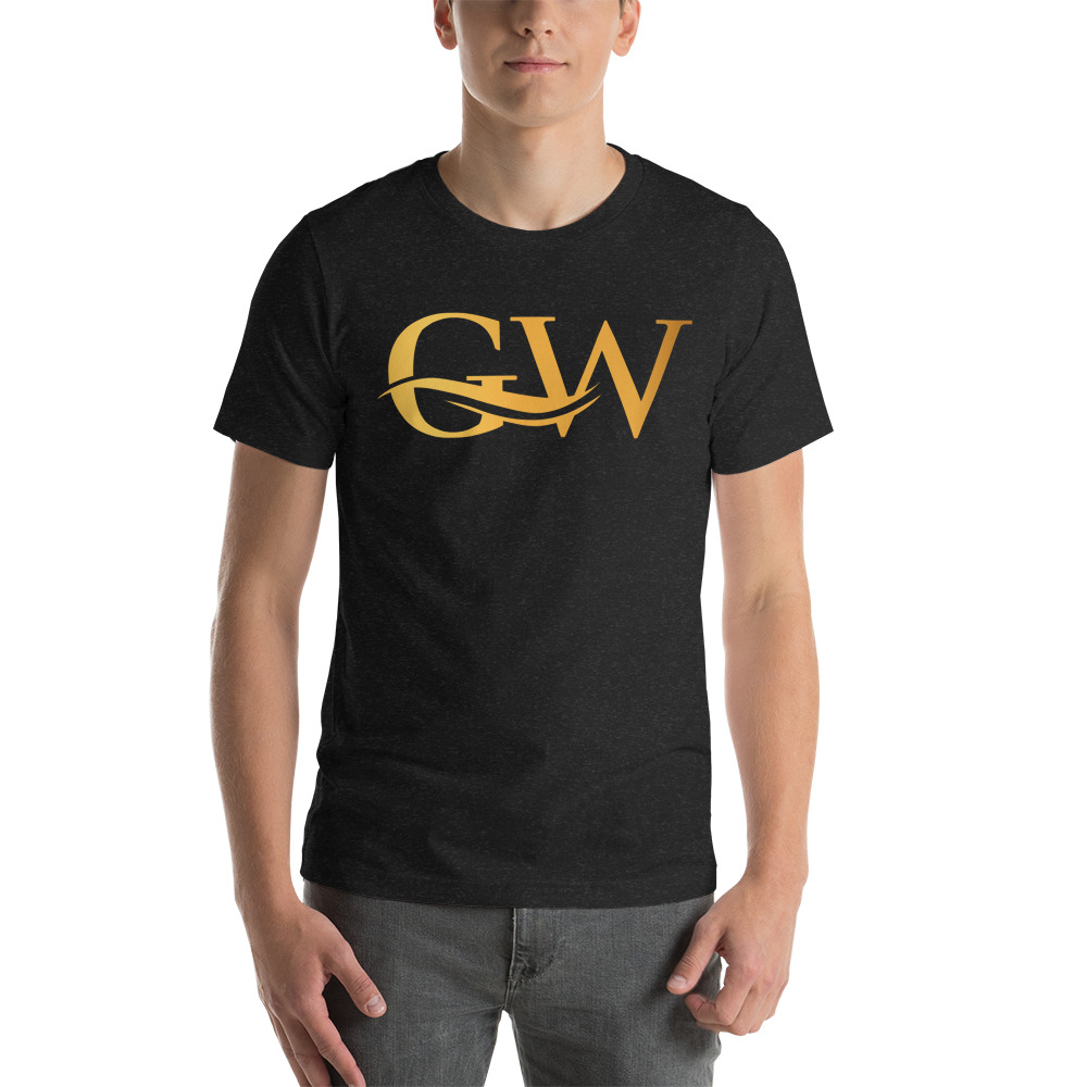 GW by Gift Walker Unisex T-Shirt, Gold Logo