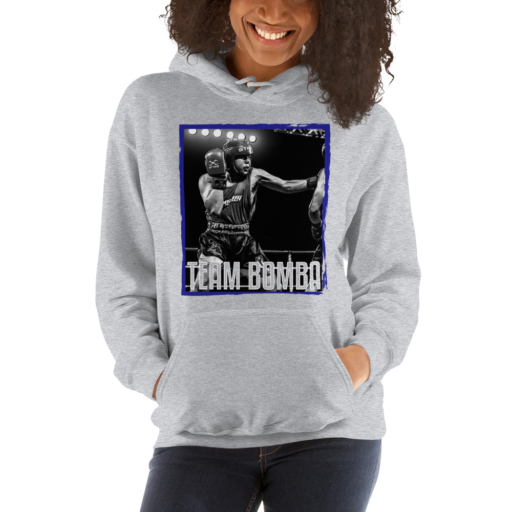 Jormill “LA BOMBA” Colomba "Team Bomba" Black & White Hoodie on MILLIONS Jormill “LA BOMBA” Colomba "Team Bomba" Black & White Hoodie