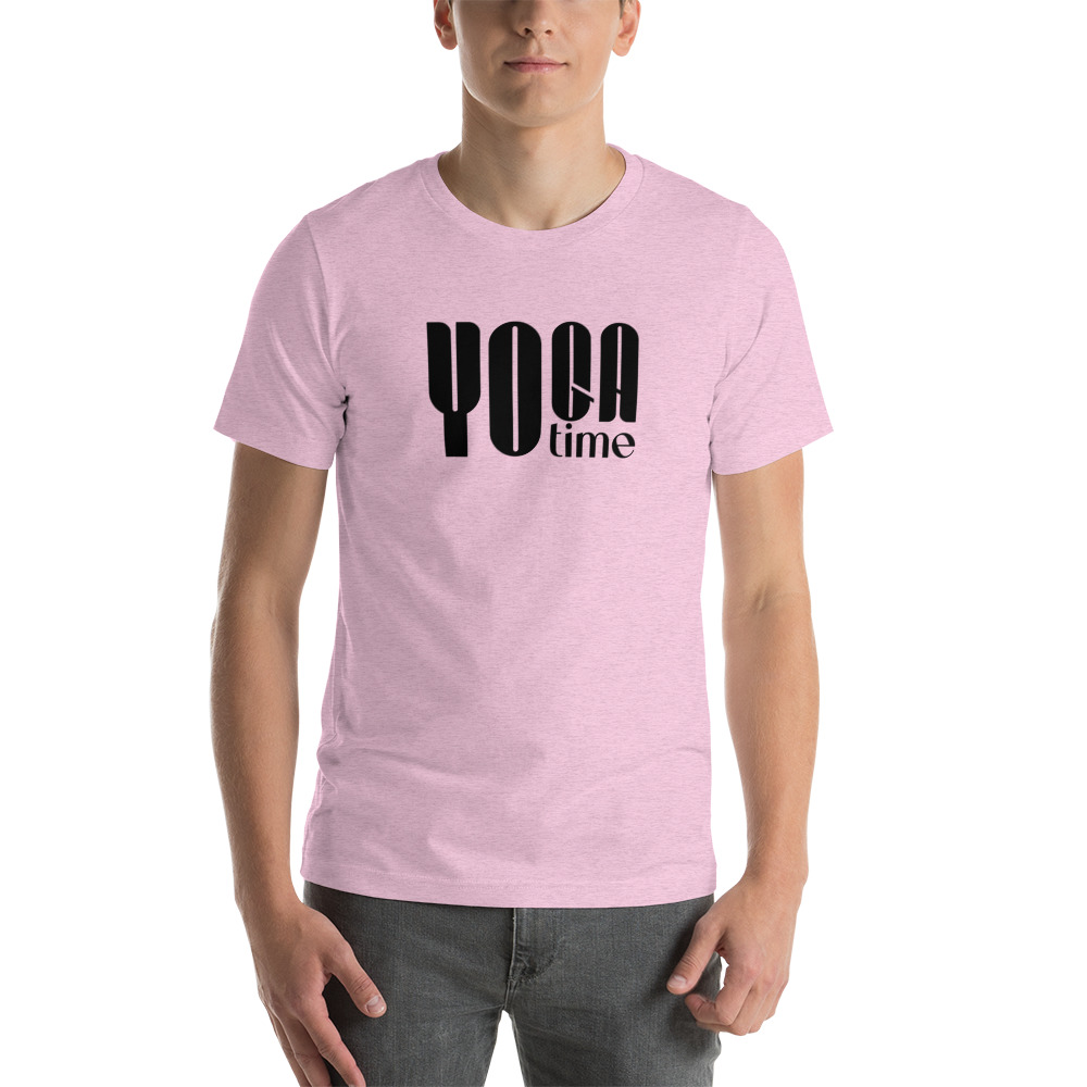 Yoga Time II by Sanela Osmanovic Unisex T-Shirt, Dark Logo on MILLIONS Yoga Time II by Sanela Osmanovic Unisex T-Shirt, Dark Logo