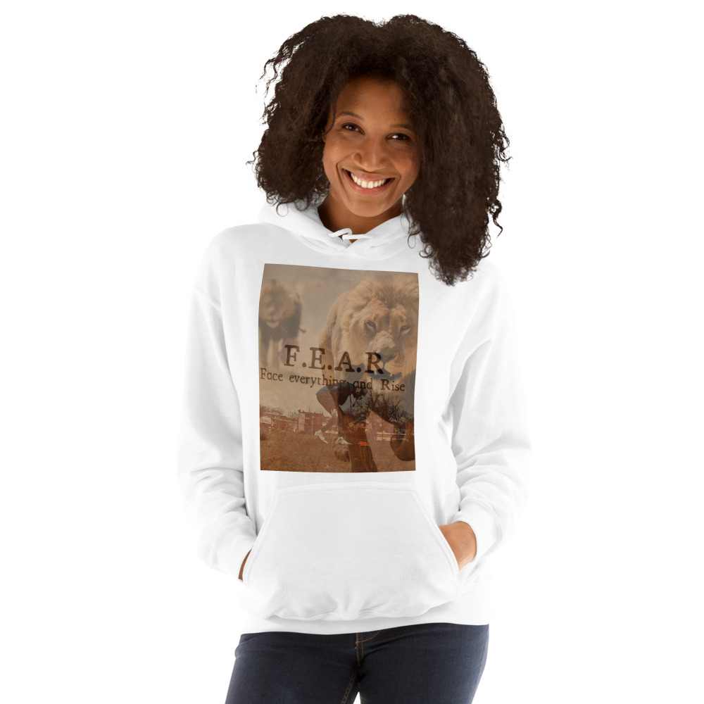   F.E.A.R by Jahsim Mathurin Women's Hoodie, Black Print