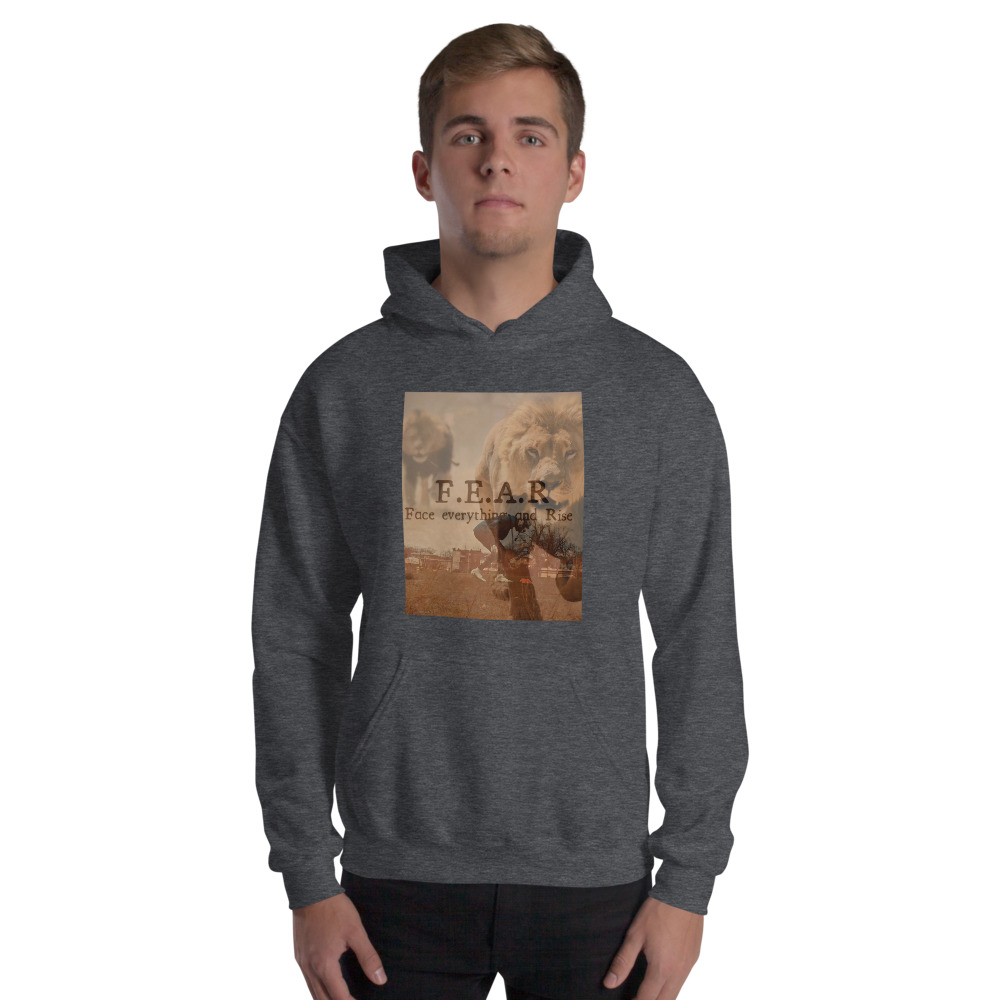   F.E.A.R by Jahsim Mathurin Men's Hoodie, Light Print