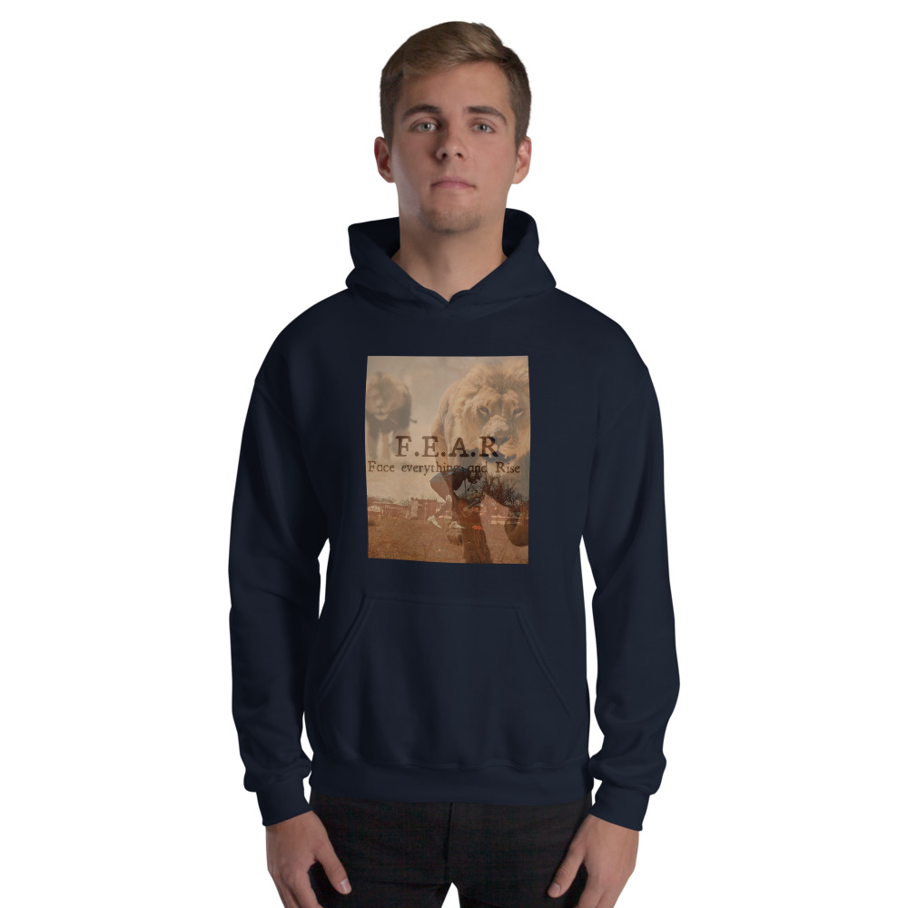   F.E.A.R by Jahsim Mathurin Men's Hoodie, Light Print