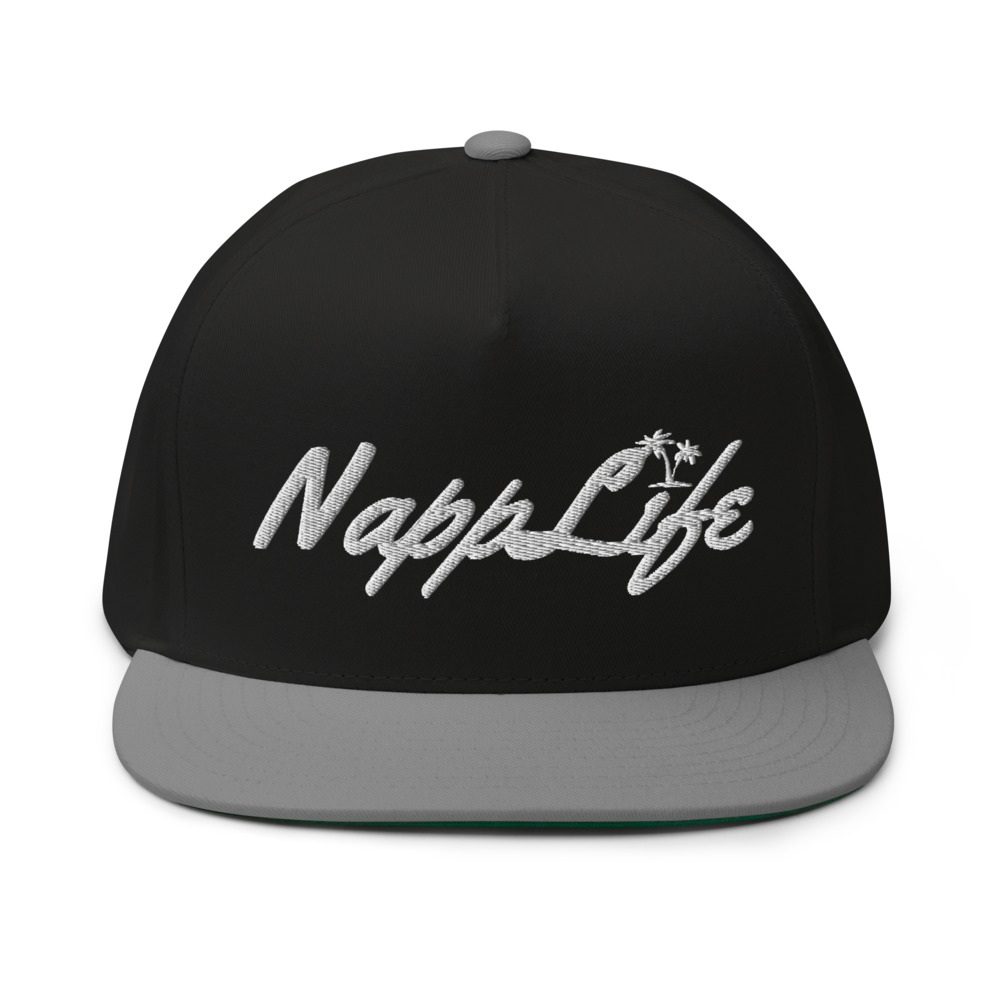 "NappLife" by Ja’Quez Davis Hat, White Logo on MILLIONS "NappLife" by Ja’Quez Davis Hat, White Logo