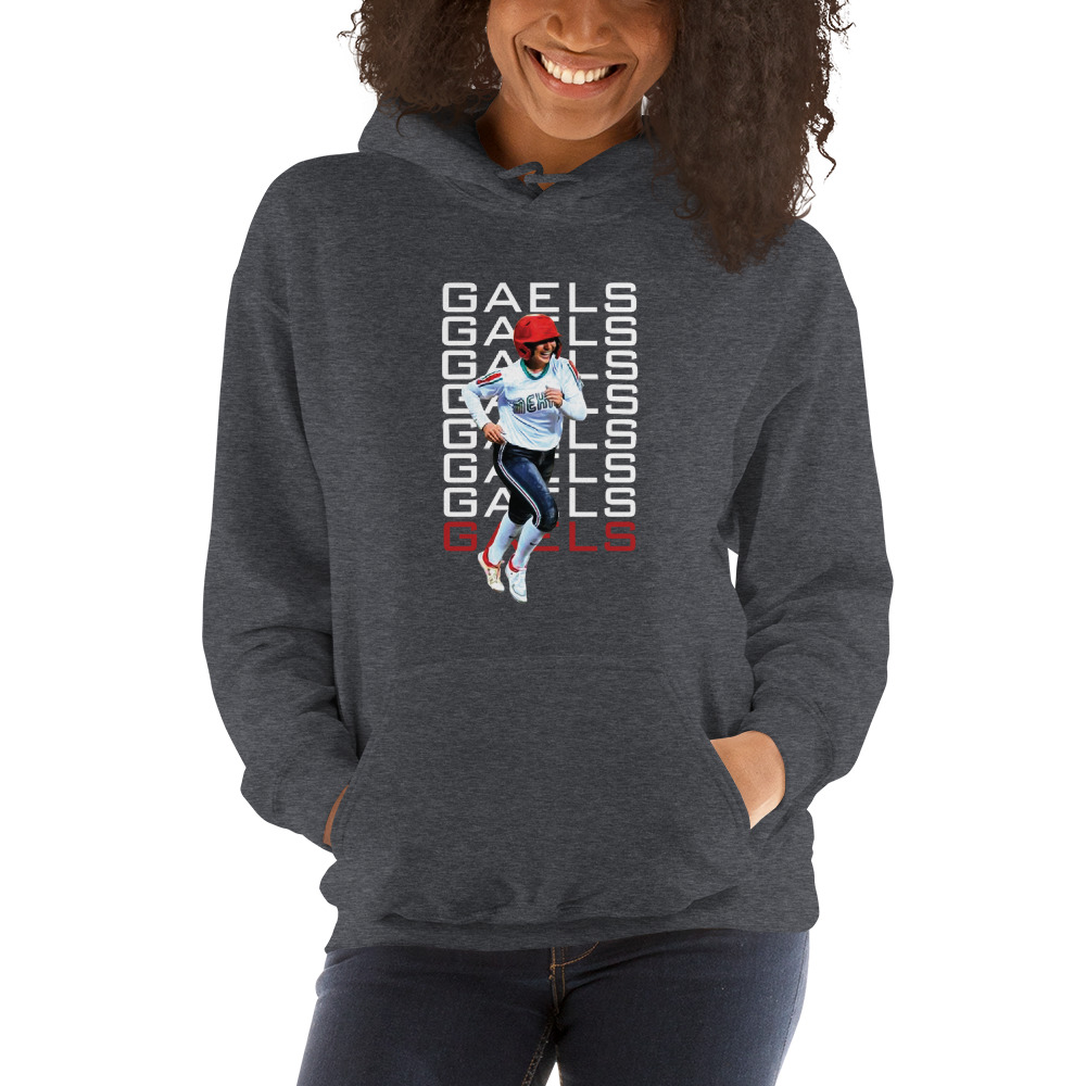 Gaels by Alejandra "Alex" Casas Unisex Hoodie, Light Logo on MILLIONS Gaels by Alejandra "Alex" Casas Unisex Hoodie, Light Logo