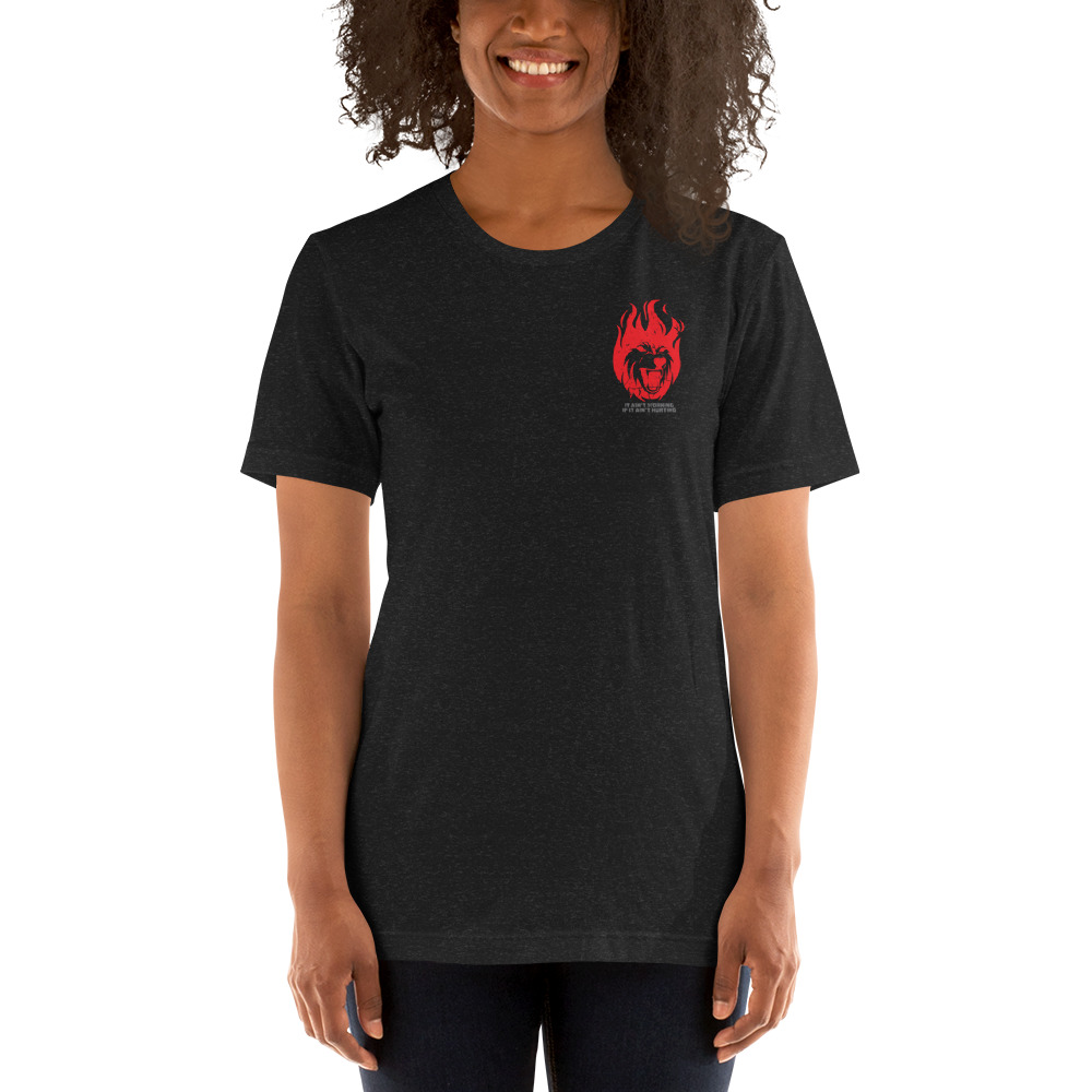 IT AIN'T WORKING IF IT AIN'T HURTING WOMEN'S TSHIRT,MINI LOGO