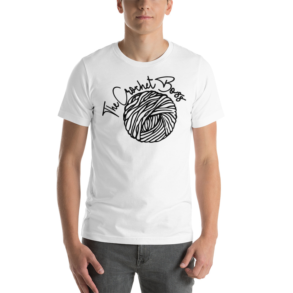 "The Crochet Boss" by Maurice Greene Men's T-Shirt Dark Logo