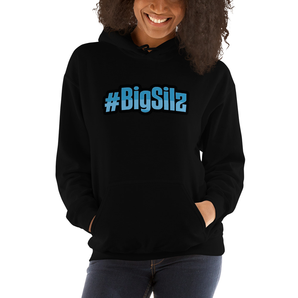 #BigSilz by Dan Sileo Hoodie, Blue Logo