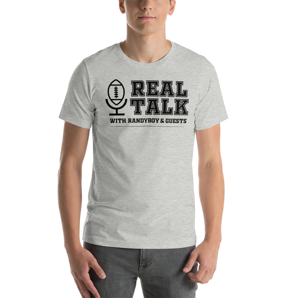 Real Talk with Randyboy & Guests Unisex T-Shirt, Black Logo