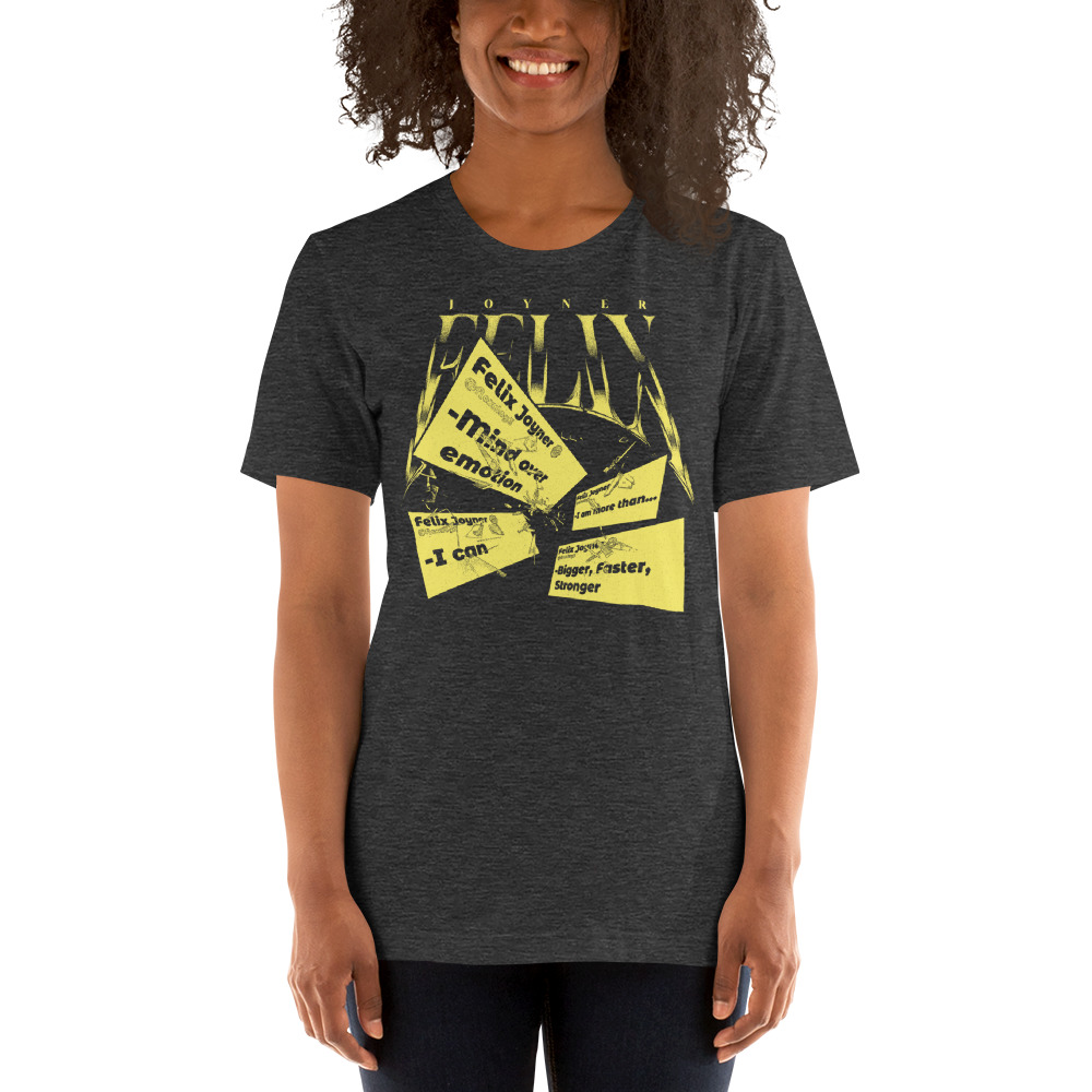 Felix Joyner Unisex T-Shirt, Yellow Logo