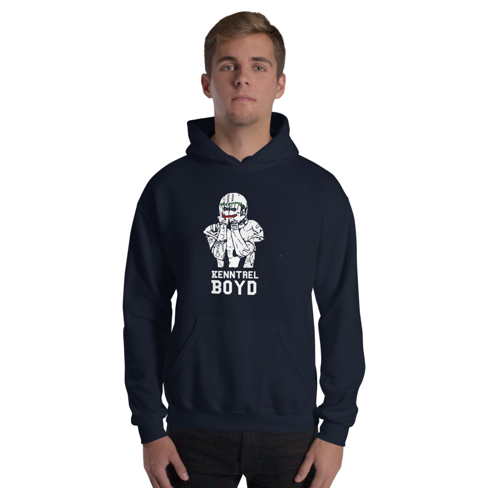 Kenntrel Boyd, Men's Hoodie, White Logo