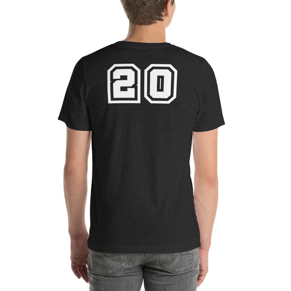 #20 Mya Berkman Unisex T-Shirt, White Logo