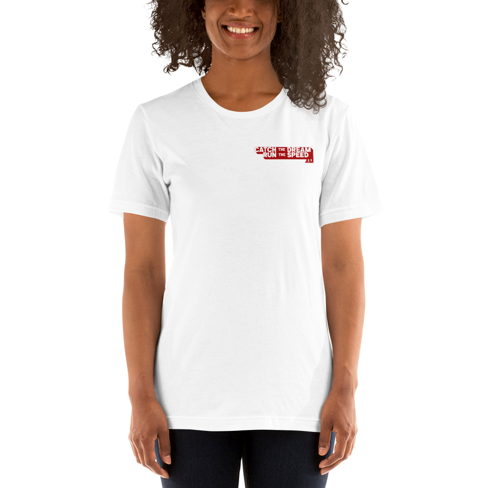Ambra Marcucci Catch the Dream, Run the Speed T-Shirt on MILLIONS Ambra Marcucci Catch the Dream, Run the Speed T-Shirt