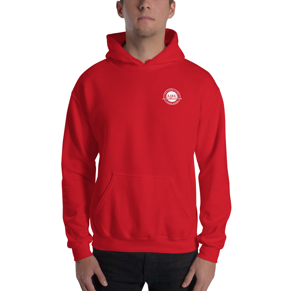 Alfred Jitter Fields Jr Men's Hoodie, White Logo