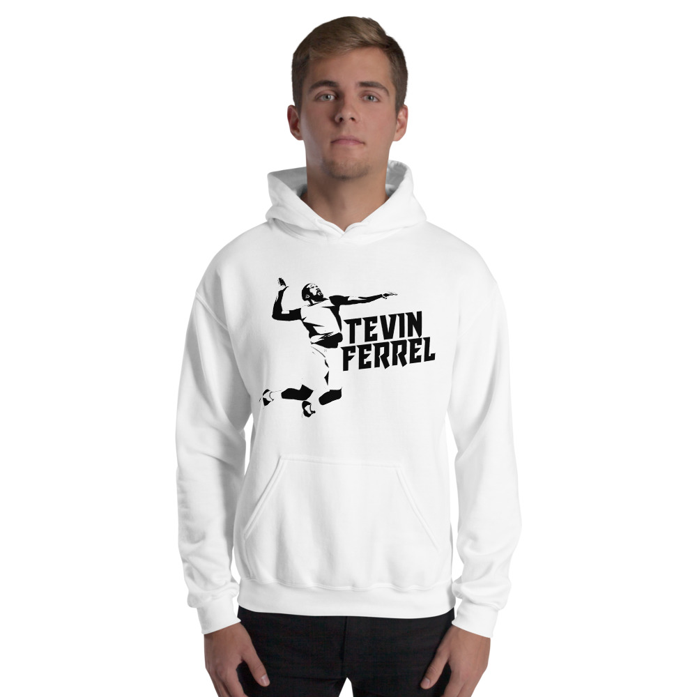 Tevin Ferrel Back Design Unisex Hoodie, Black Logo
