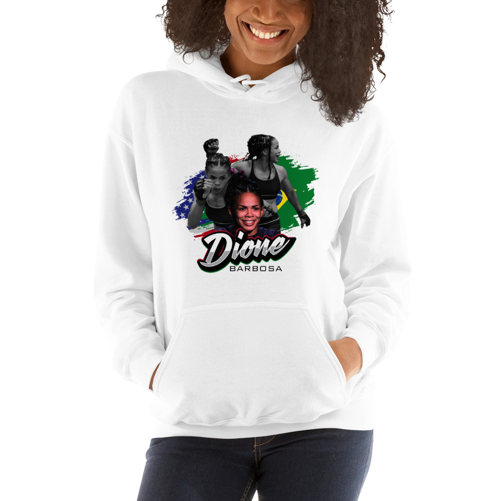 Dione “The Witch” Barbosa Women's Hoodie, Dark Logo on MILLIONS Dione “The Witch” Barbosa Women's Hoodie, Dark Logo
