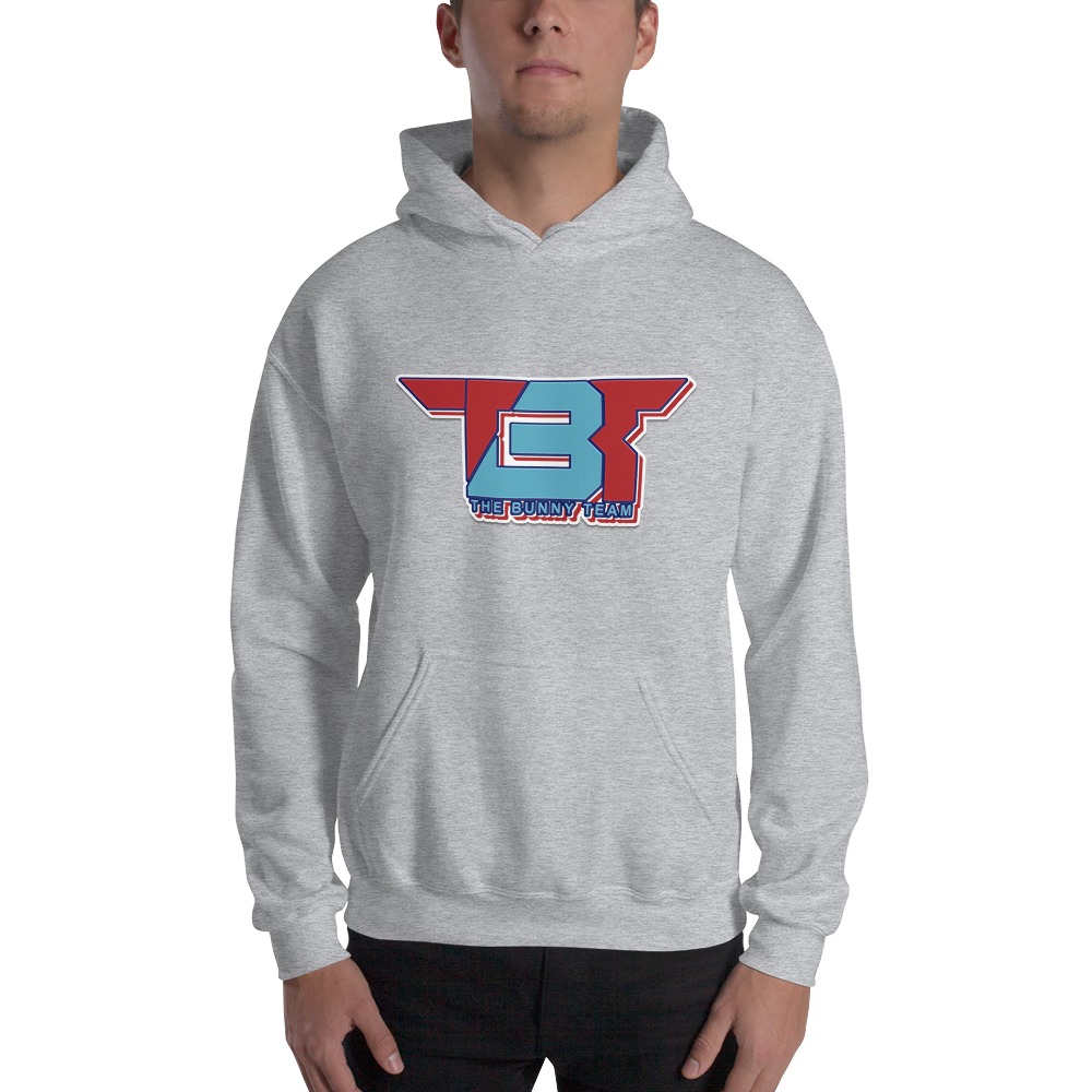 TBT by Robert Easter Jr, Hoodie, Sky/Red Logo