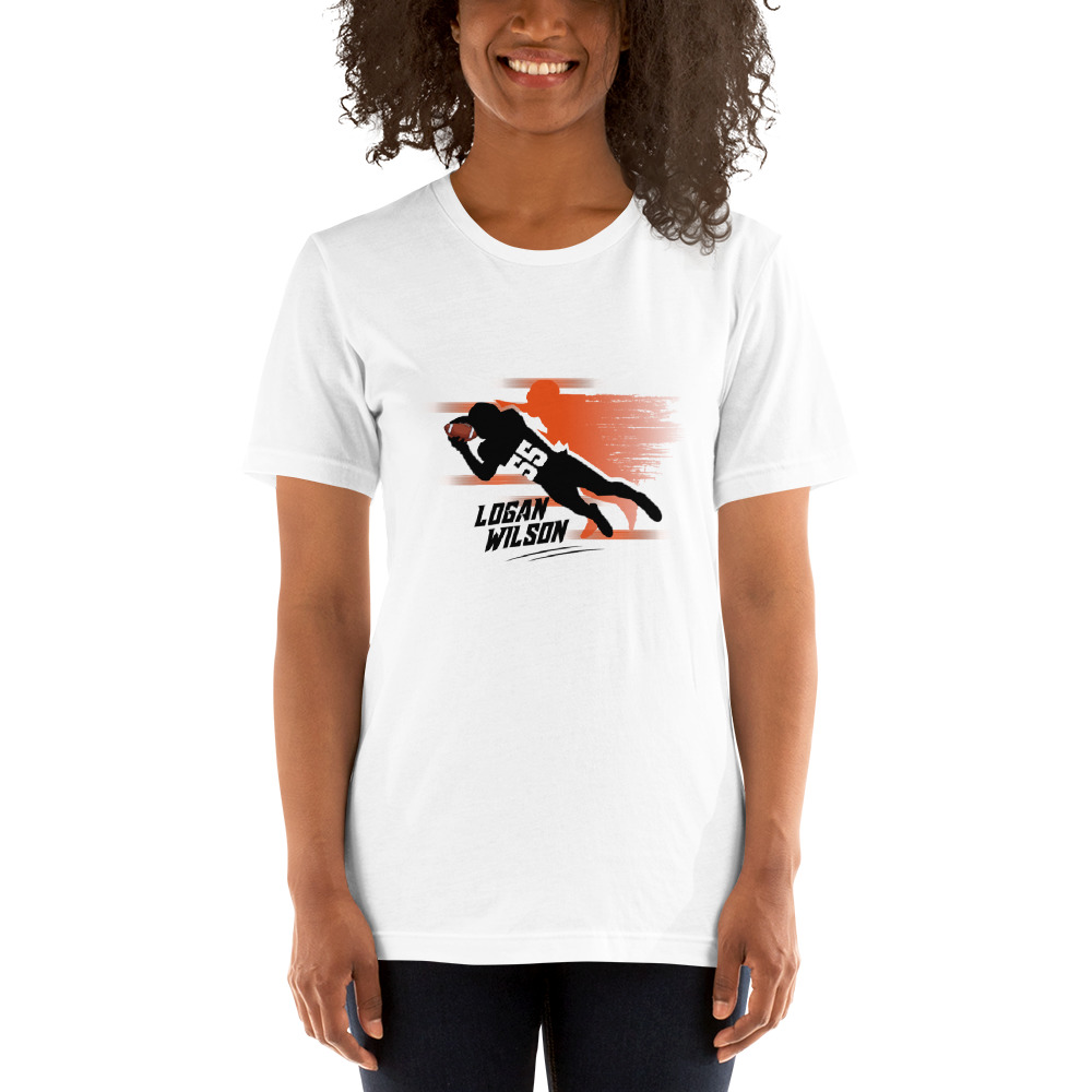 Logan Wilson by MAWI, "Diving Catch" Tee, Dark Logo