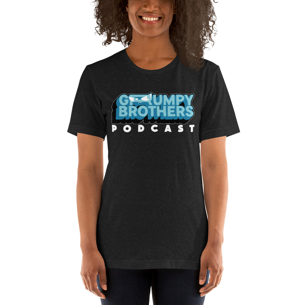 Grumpy Brothers Podcast T-Shirt, Light Logo