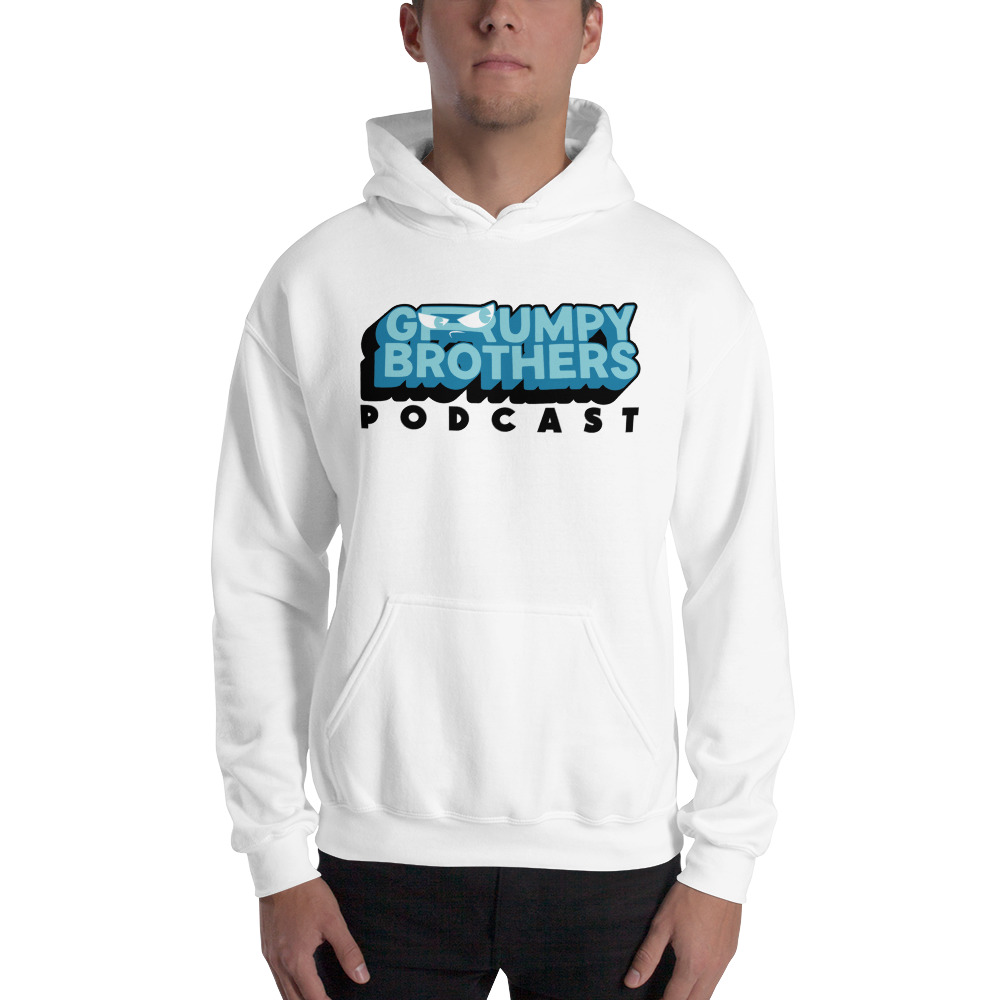 Grumpy Brothers Podcast Unisex Hoodie, Dark Logo