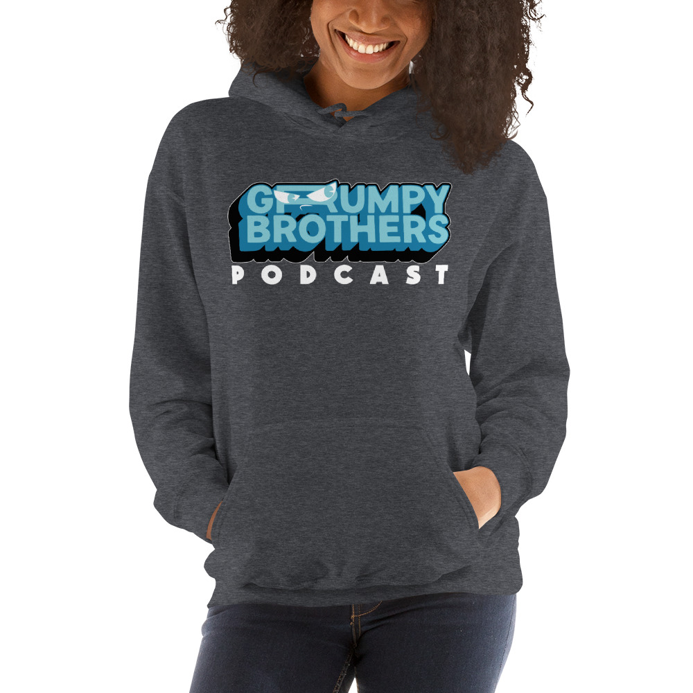 Grumpy Brothers Podcast Unisex Hoodie, Light Logo