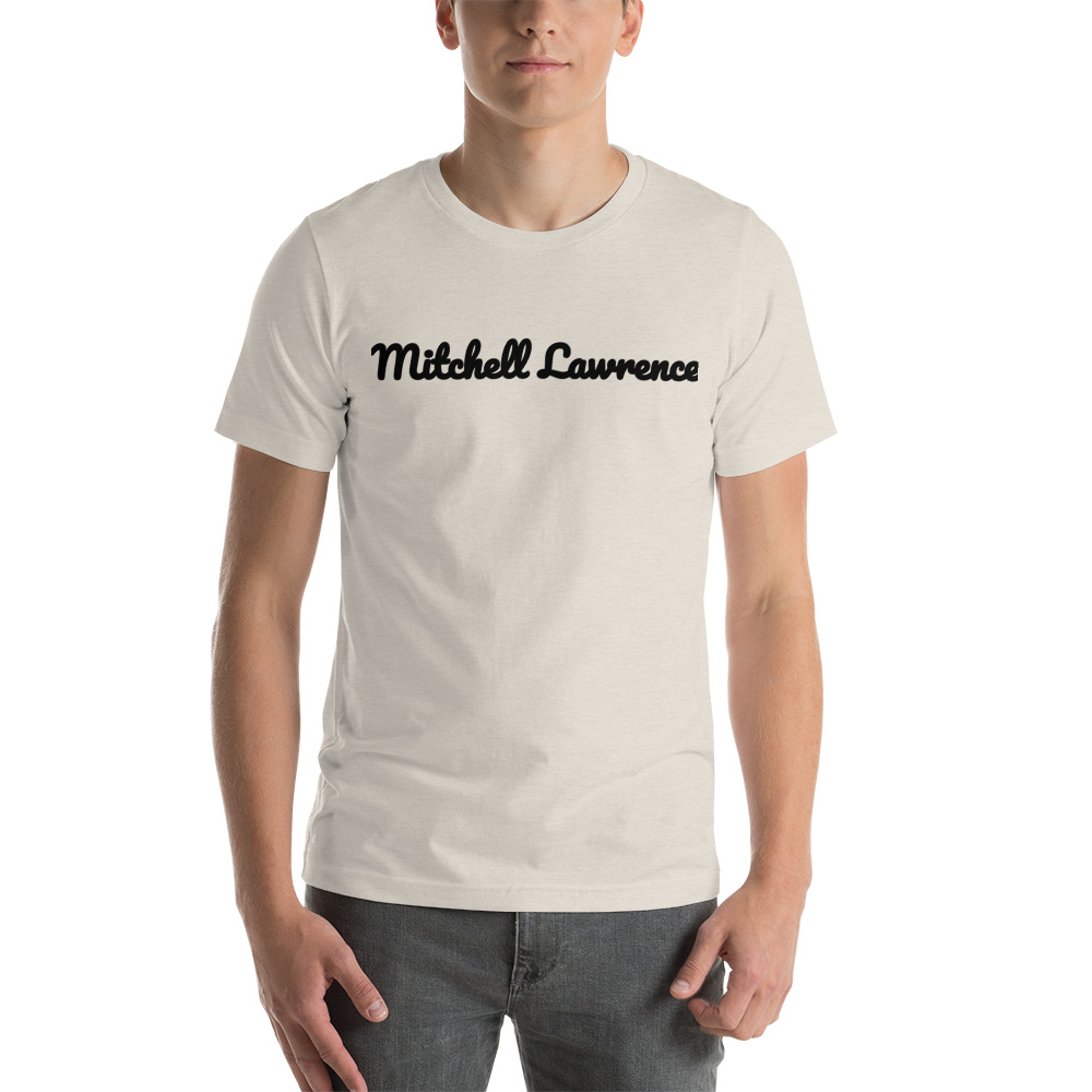 Mitchell Lawrence T-Shirt , Cursive Design