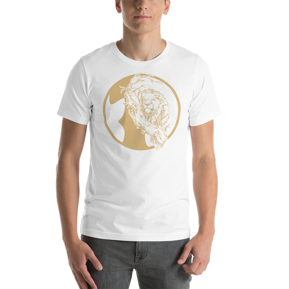 Jon'Tez Chaney-McClarin Men's T-Shirt Gold on MILLIONS Jon'Tez Chaney-McClarin Men's T-Shirt Gold