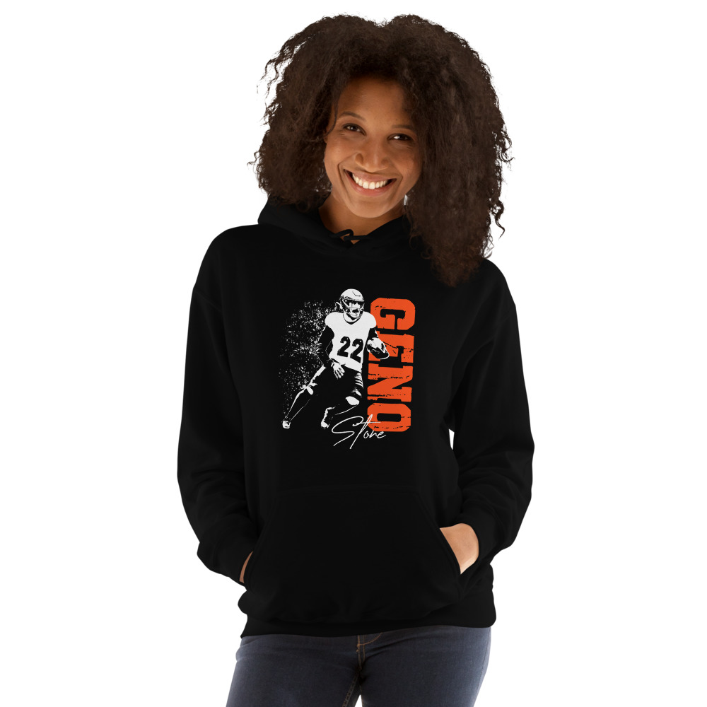 #26 Geno Stone Unisex Hoodie, Light Logo