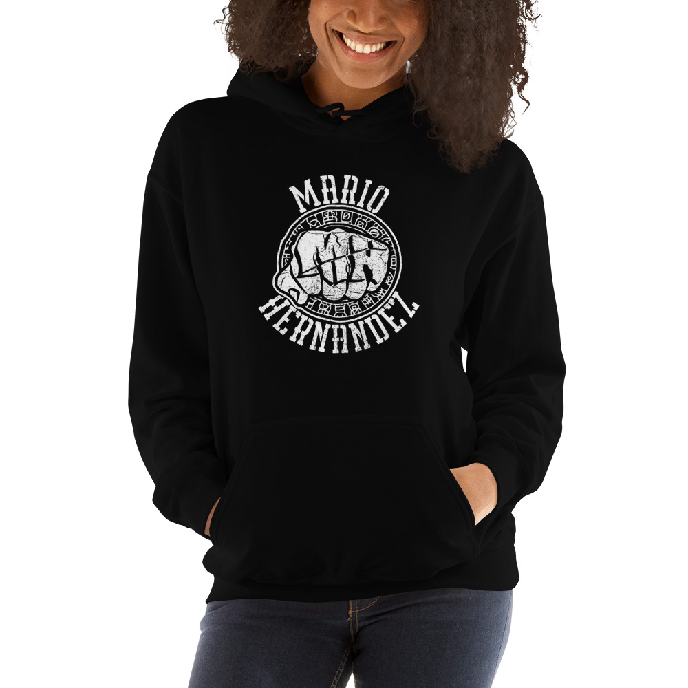 Mighty Mario Hernandez Hoodie, White Logo