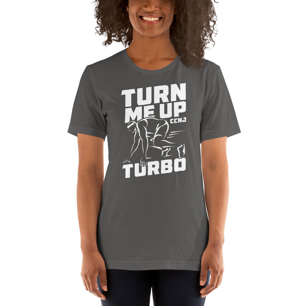 "Turn Me up Turbo" by Charles Nnantah Jr T-Shirt, WhiteLogo