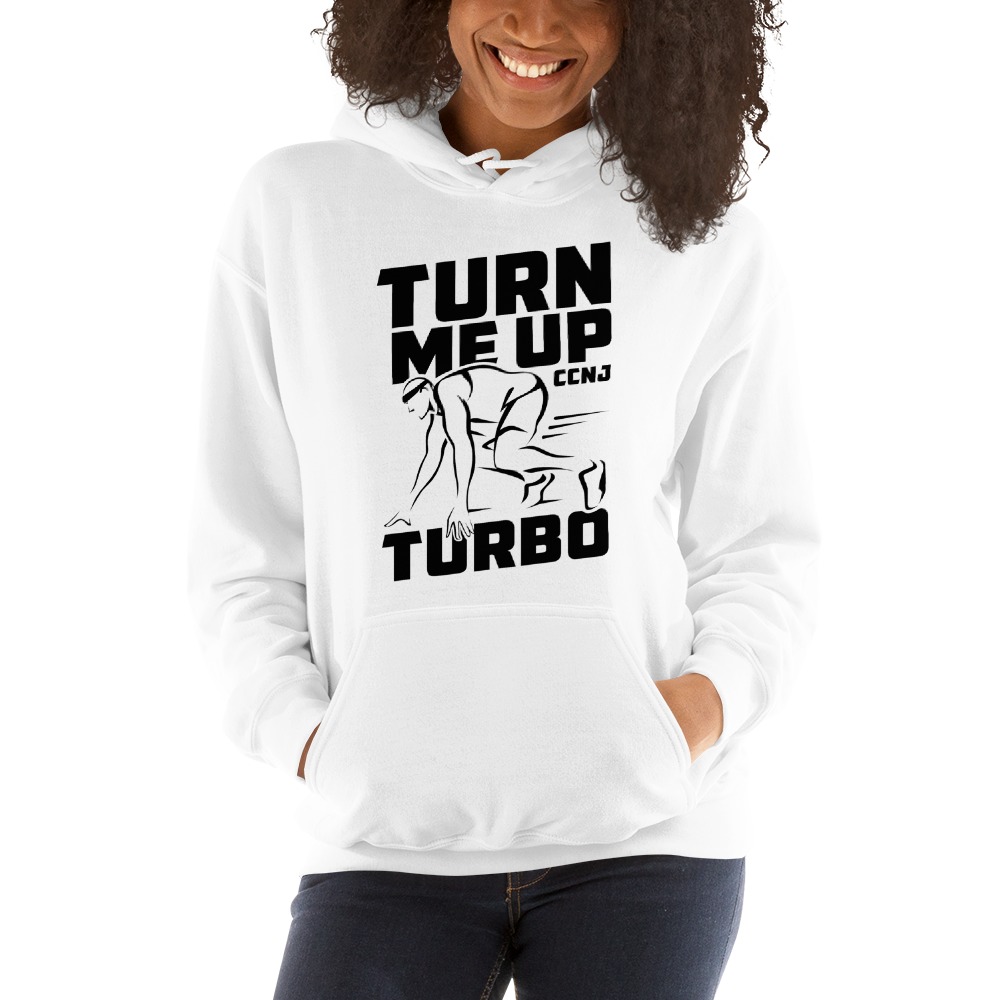 "Turn Me up Turbo" by Charles Nnanath Jr Hoodie, Black Logo