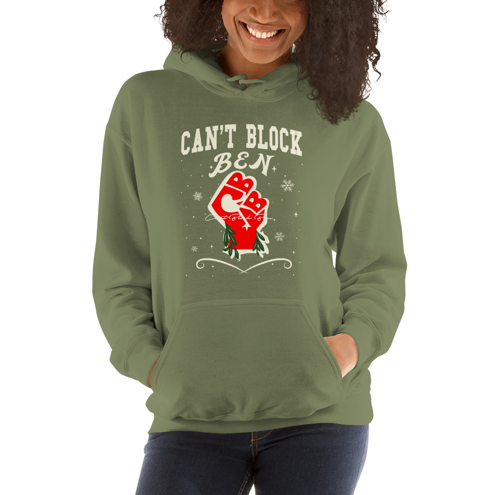 Ben Desmarais Women's Hoodie, Can't Block Ben